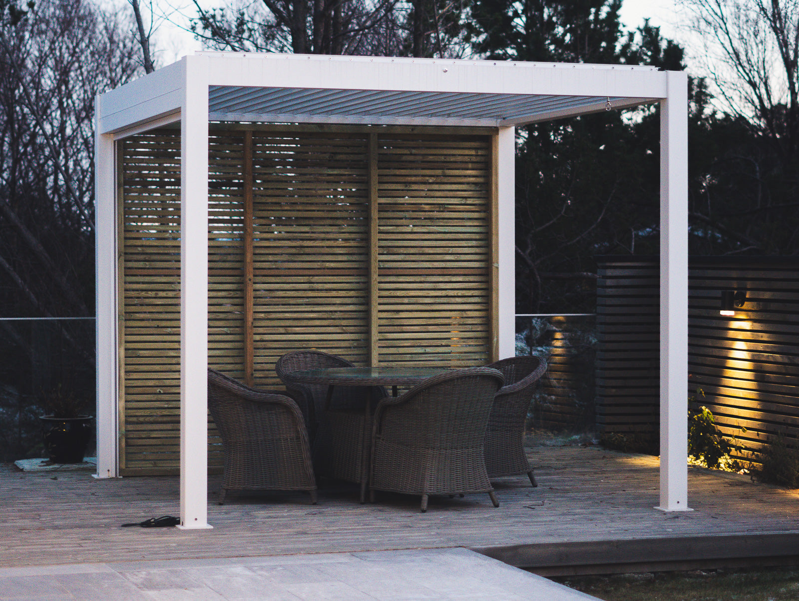 3x3 pergolux pergola standardstørrelse hvit