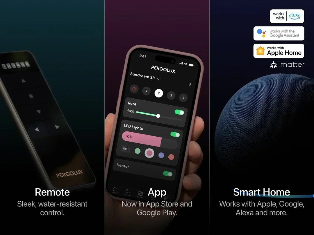 Koble pergolaen din til smarthuset: Matter, Thread, Alexa, Google Home og SmartThings