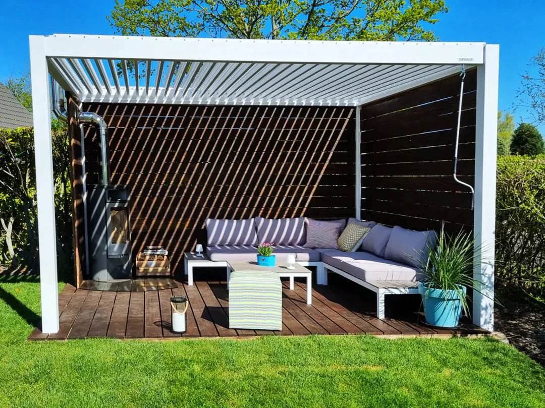 Pergola i hvitt: eksklusive modeller for en elegant smak